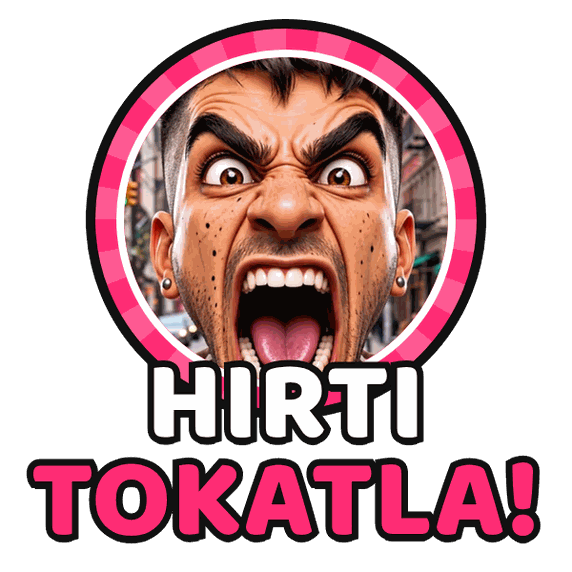 Hırtı Tokatla neon logosu